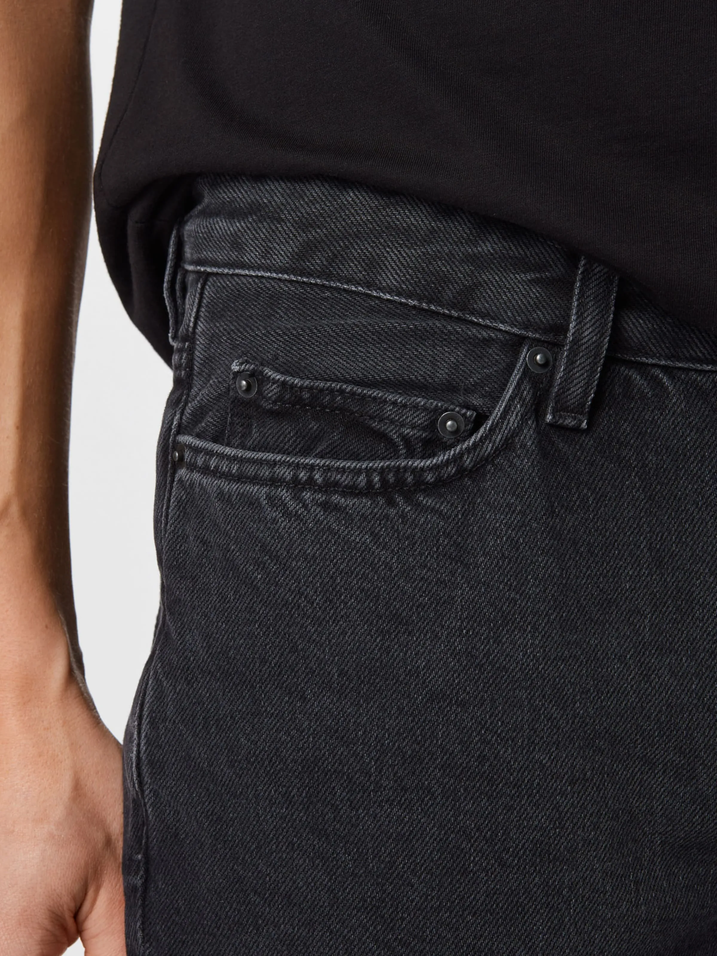 AMERICAN VINTAGE Regular Jeans 'YOPDAY' in Black Denim