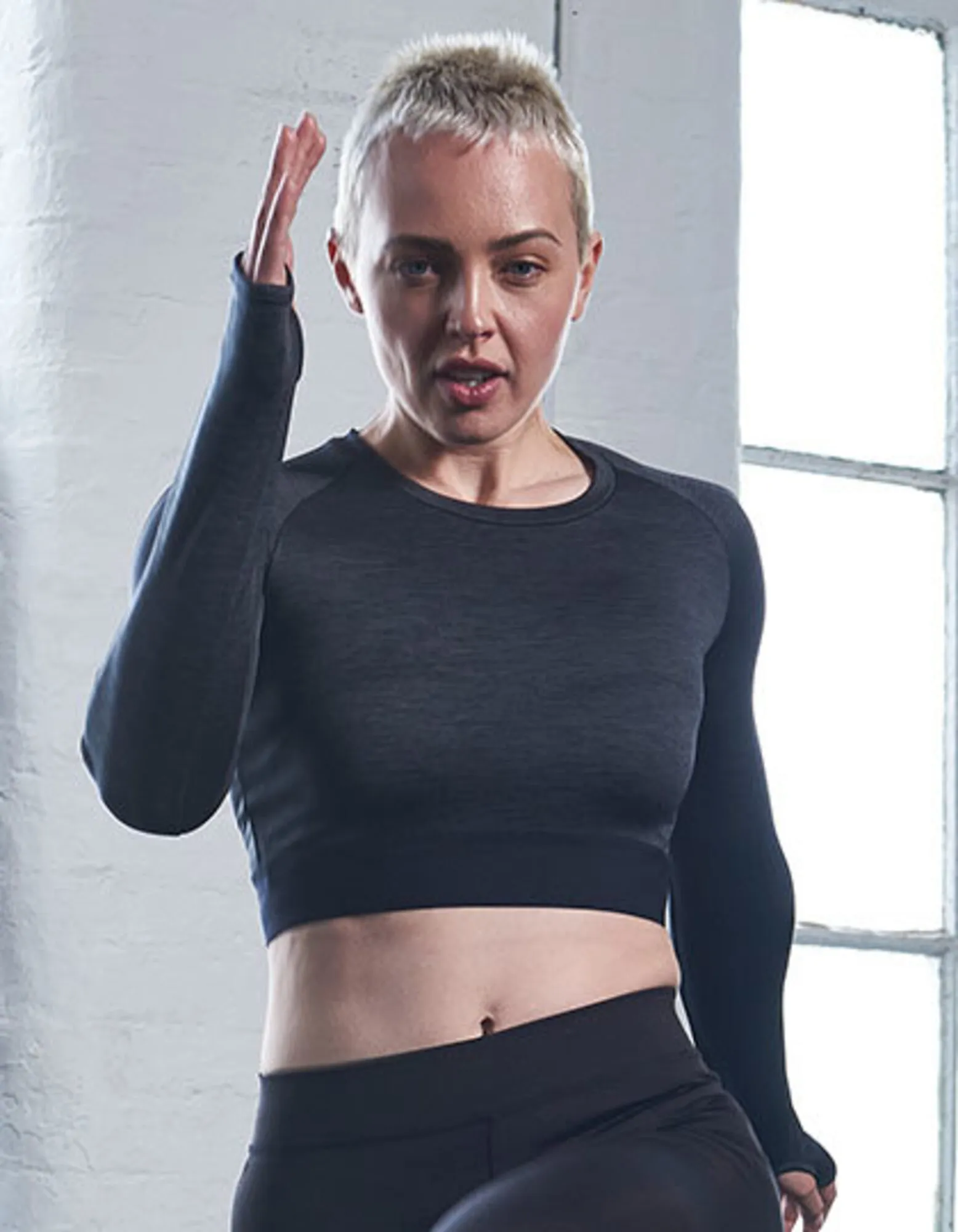 Crop Top Langarm