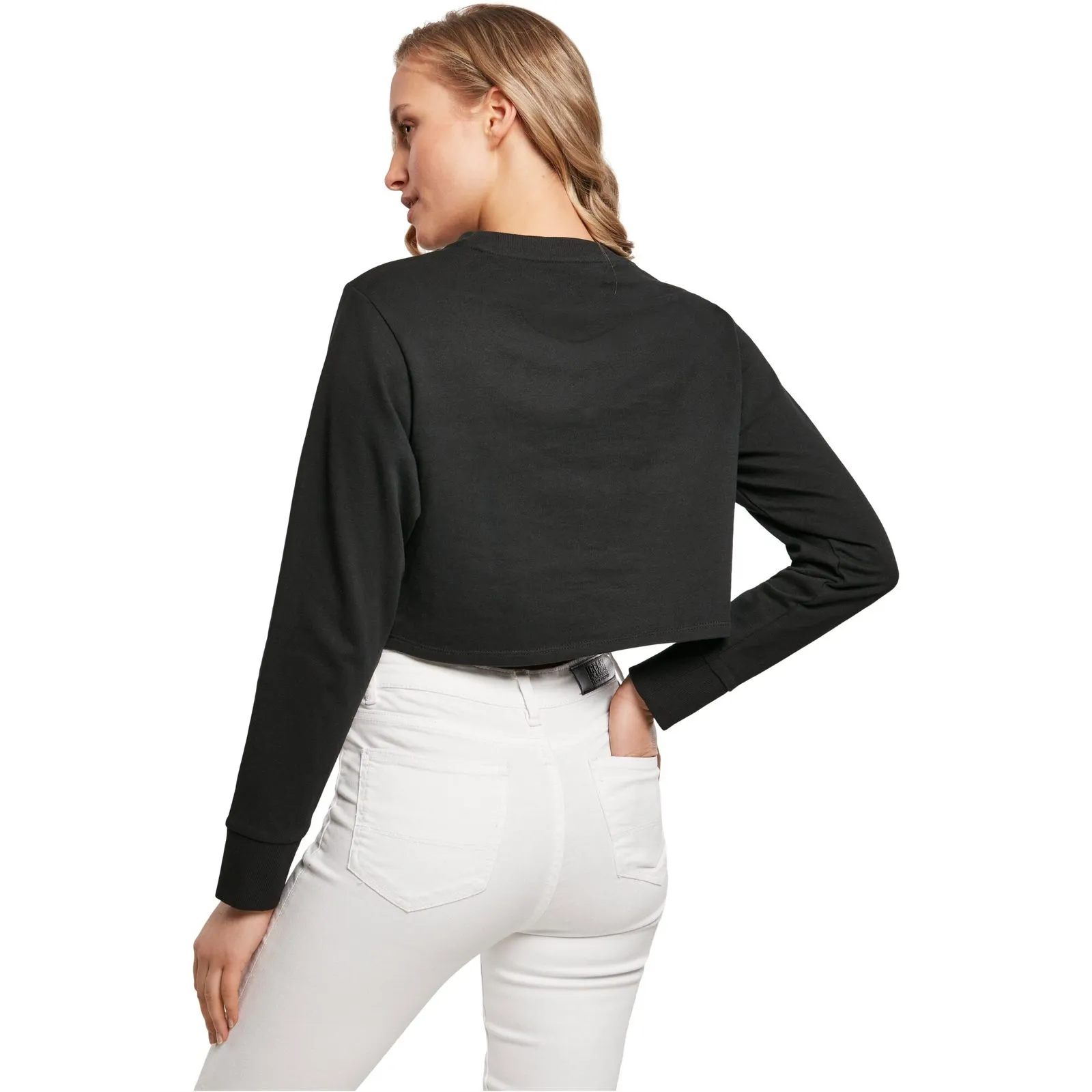 Damen Crop-Top mit langen Ärmeln