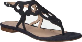 Damen-Sandalen aus Leder 189102974705 (Blau)