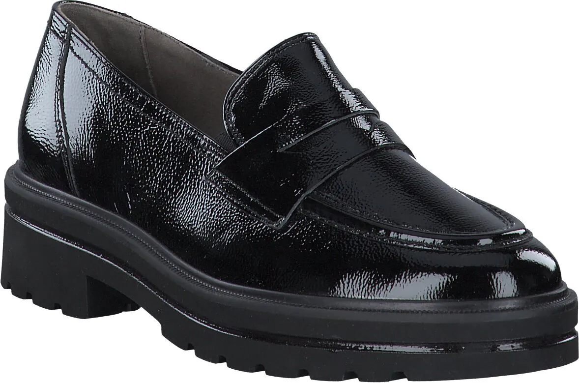 Damen-Slipper aus Leder 100003000000 (Schwarz)