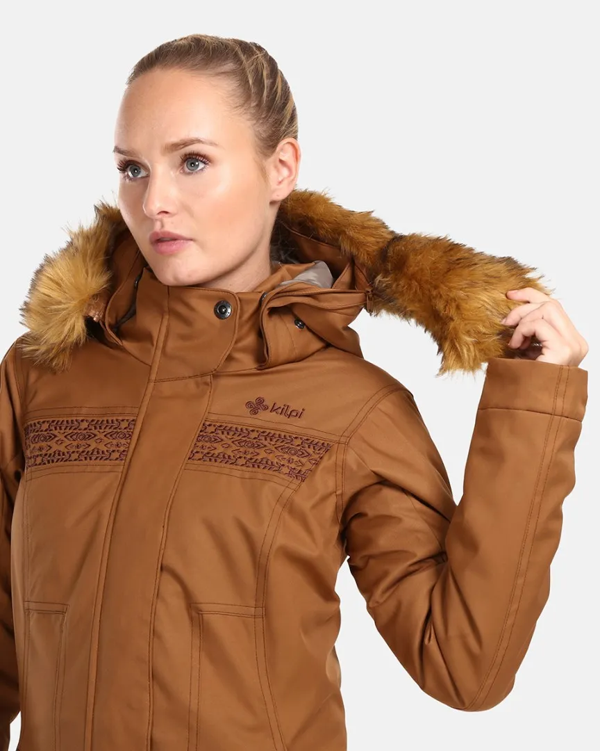 Damen Wintermantel Kilpi PERU-W braun 40