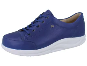 FINN COMFORT FINNAMIC Ikebukuro Damen Schnürschuhe blau Glattleder