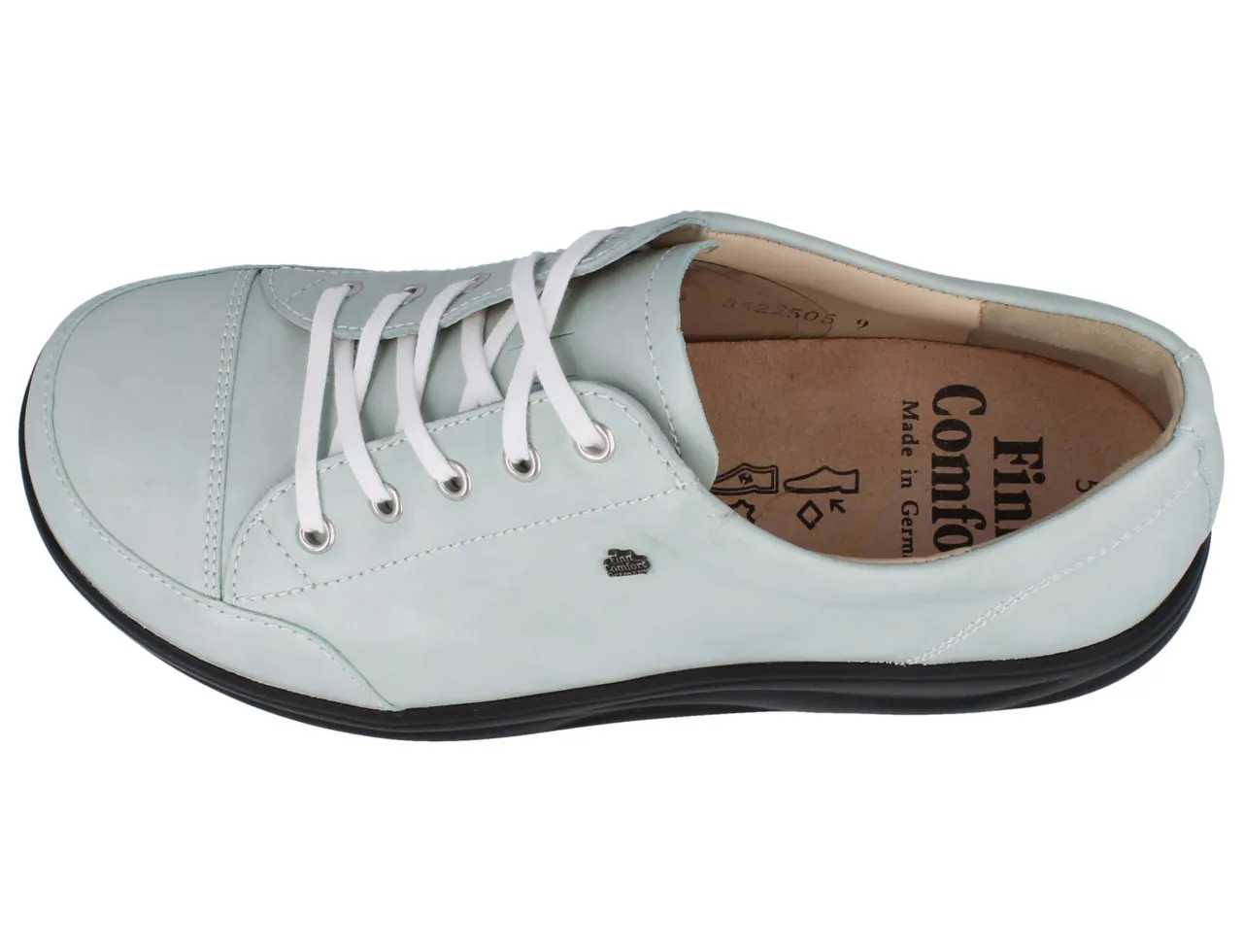 FINN COMFORT FINNAMIC Ikebukuro Damen Schnürschuhe mint Glattleder