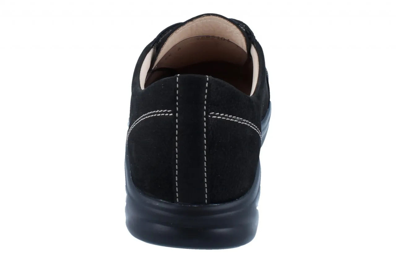 FINN COMFORT FINNAMIC Ikebukuro Damen Schnürschuhe schwarz Nubukleder