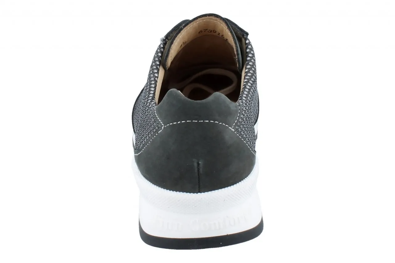 FINN COMFORT Sidonia Damen Schnürschuhe grau Nubukleder