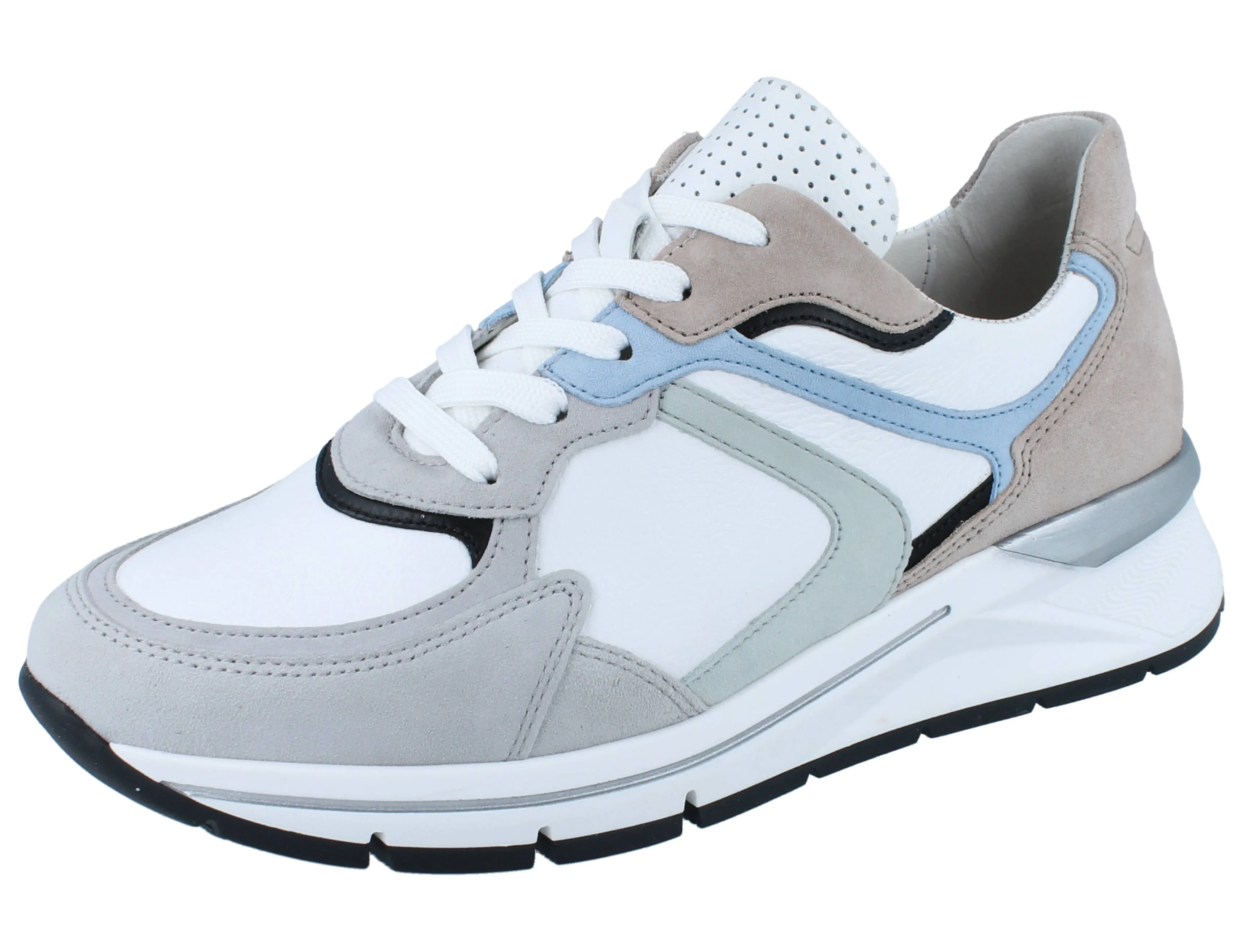 GABOR Comfort Damen Schnürschuhe weiss multicolor Leder