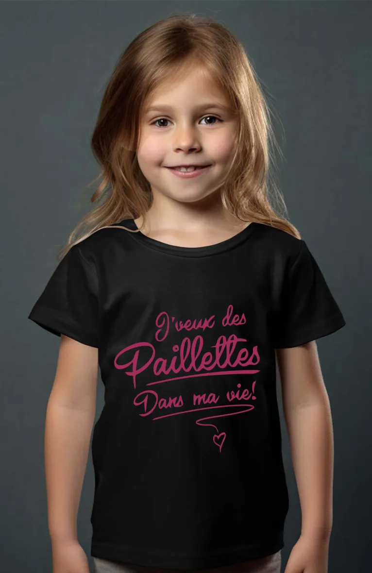 Glitzerleben - Mädchen T-Shirt