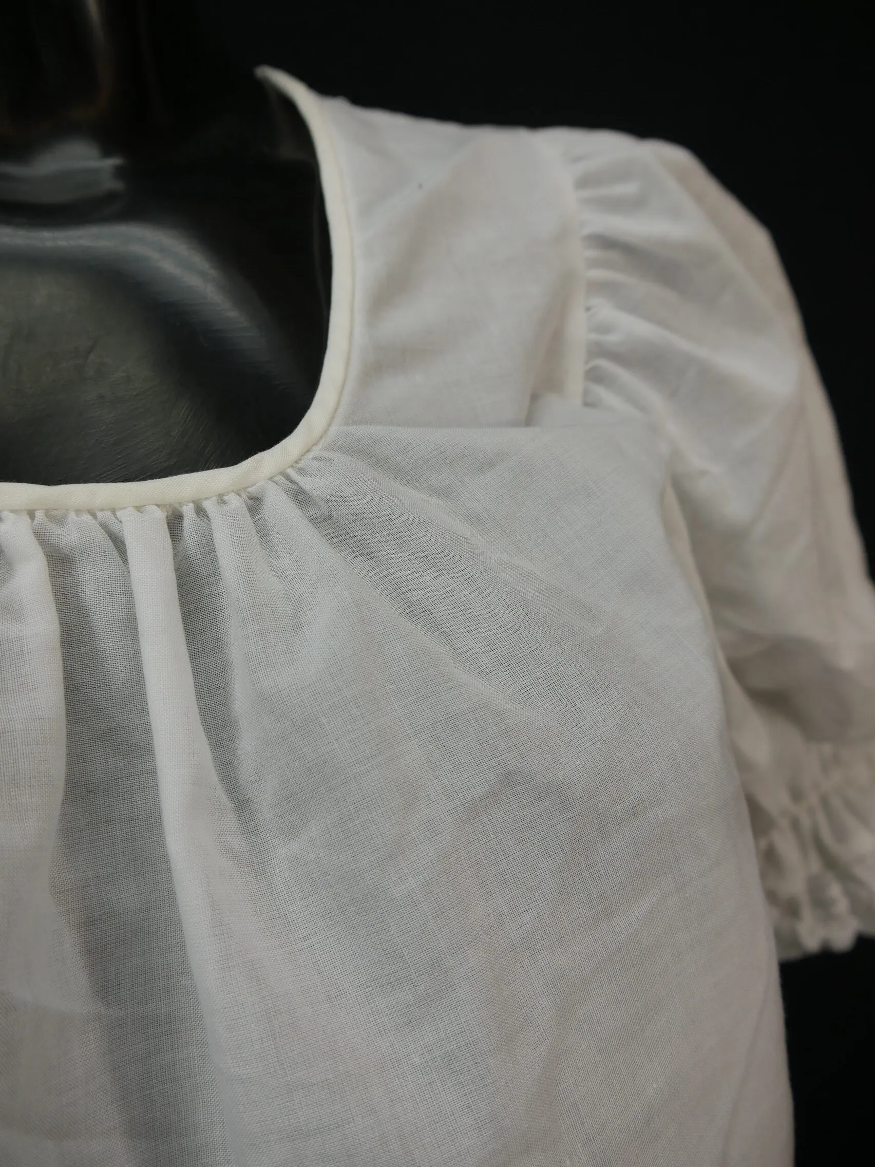 Gr.42 Dirndlbluse weiß Bluse für Dirndl Palomino Baumwollmischung Spitze B10000
