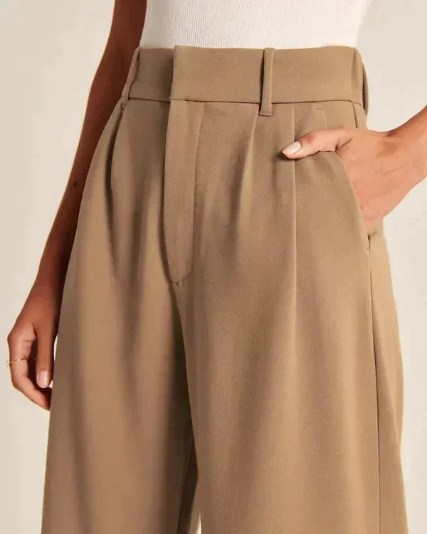 Heidi-Mode | Elegante Plissierte Weite Hose