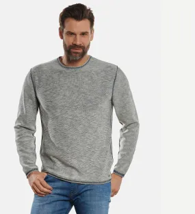 Herren engbers Pullover Rundhals in Blau kaufen 32696
