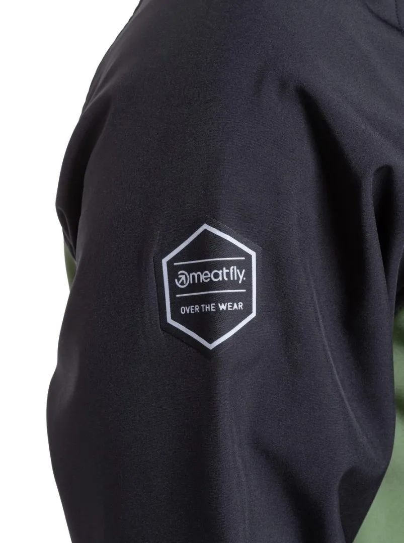 Herren Softshelljacke Meatfly Rasmussen grün/schwarz M