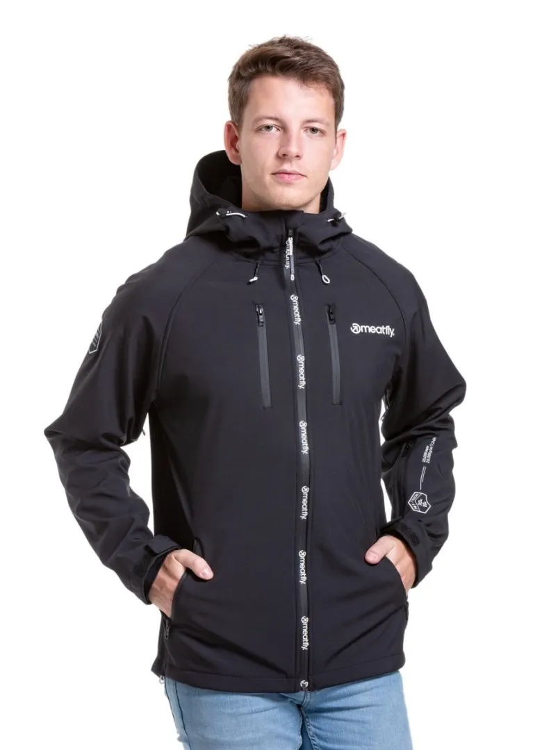 Herren-Softshelljacke Meatfly Rasmussen schwarz