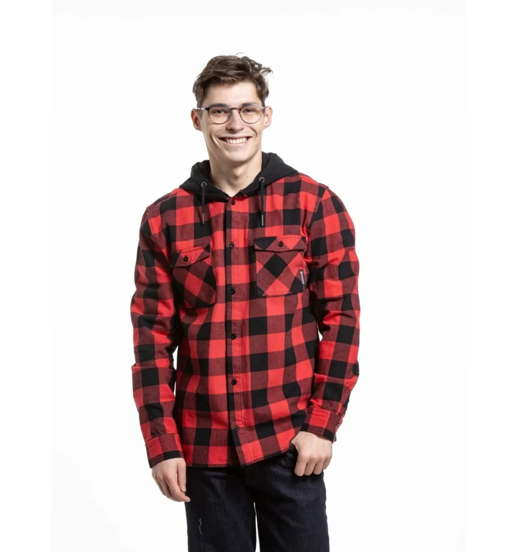 Herrenhemd Meatfly Mike Premium rot M