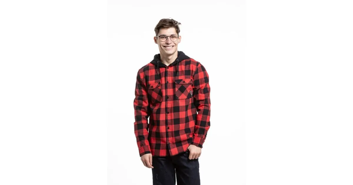 Herrenhemd Meatfly Mike Premium rot XL