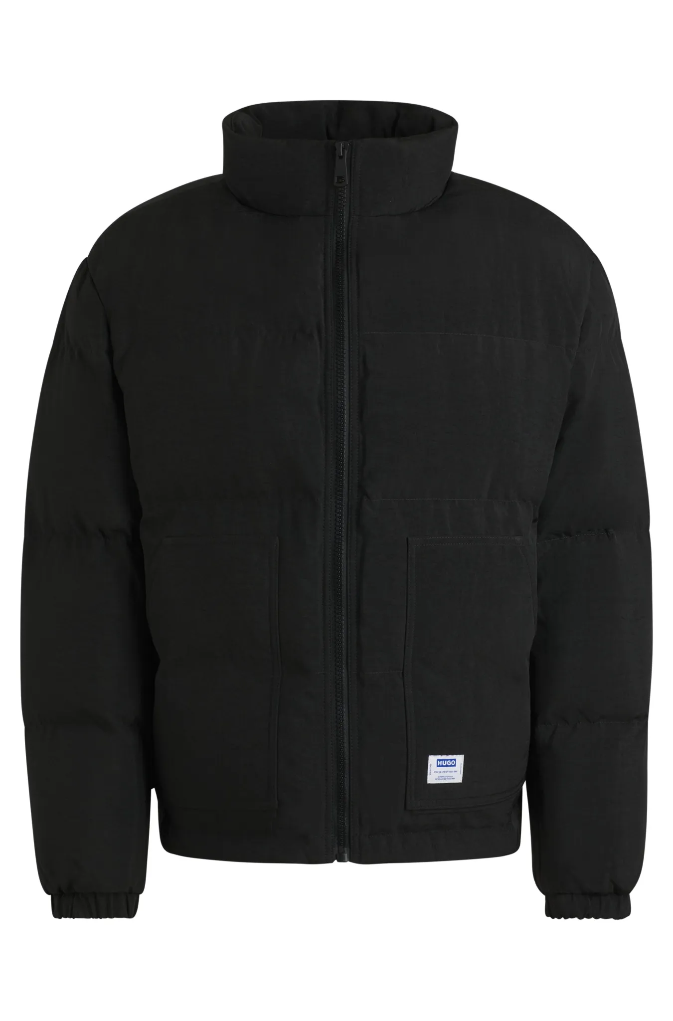 HUGO BLUE Wasserabweisende Regular-Fit Steppjacke mit Logo-Label 10755456