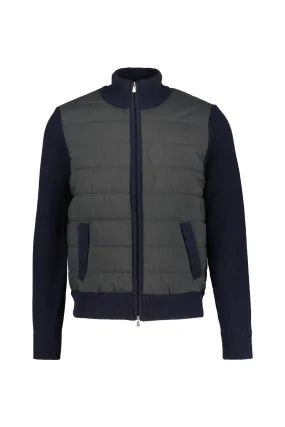 Hybrid-Strickjacke
