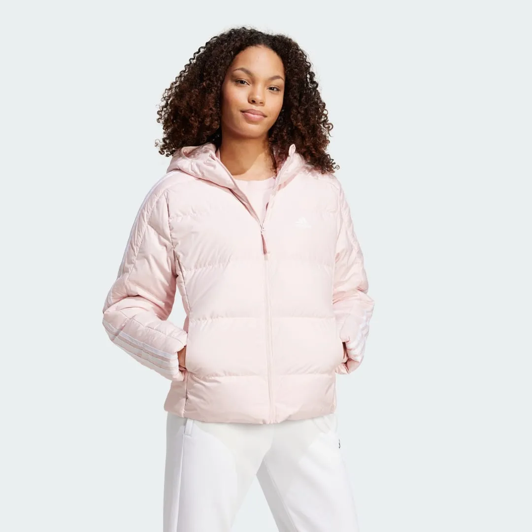 Jacke adidas Performance Essentials 3-Stripes Mid Down Hooded IX8923