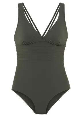 Lascana Badeanzug Badeanzug Damen oliv im Online Shop von kaufen