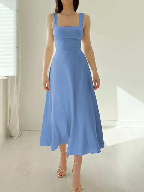 linie kleid – eleganter Ausschnitt und tailliert
