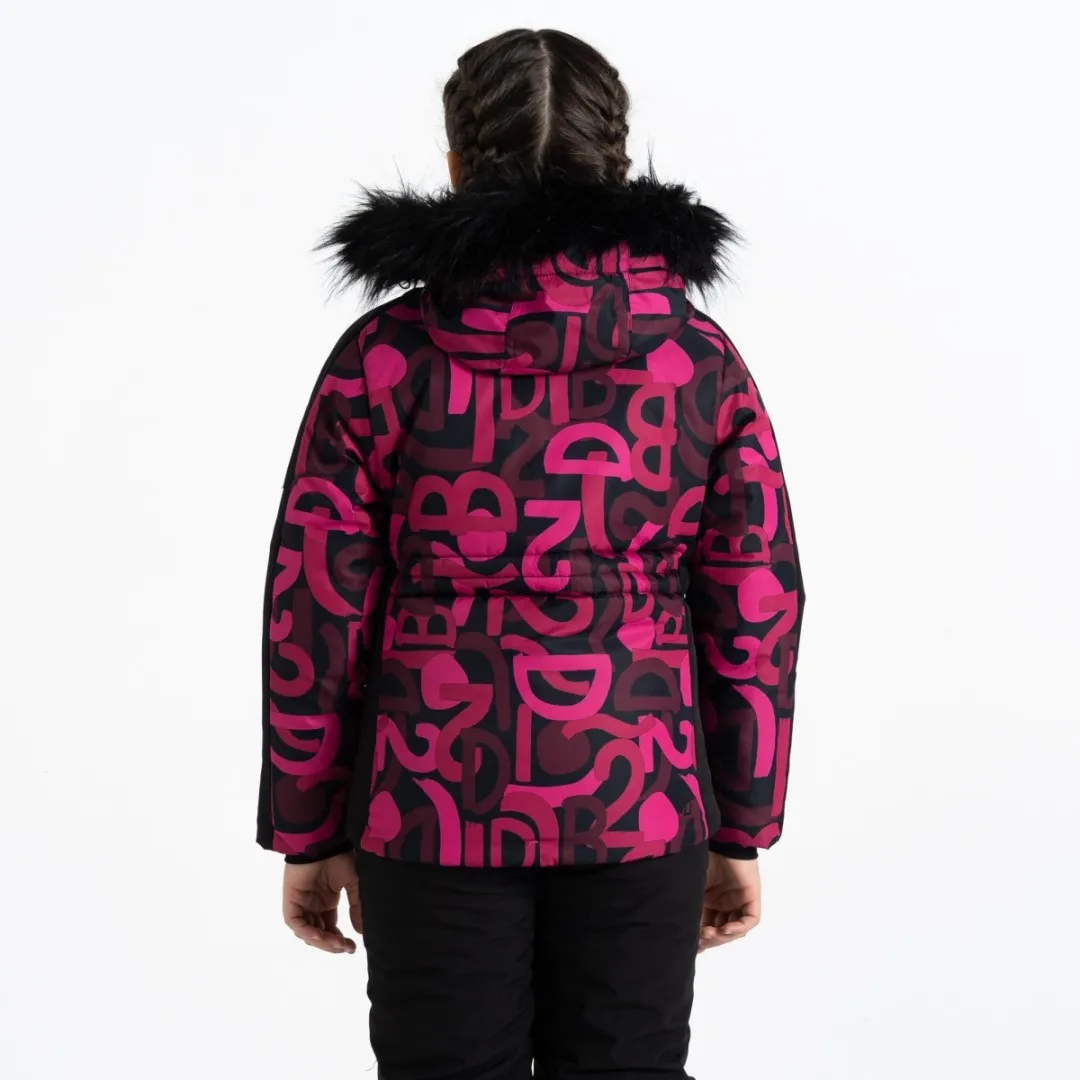Mädchen-Skijacke Dare2b DING rosa/schwarz 164