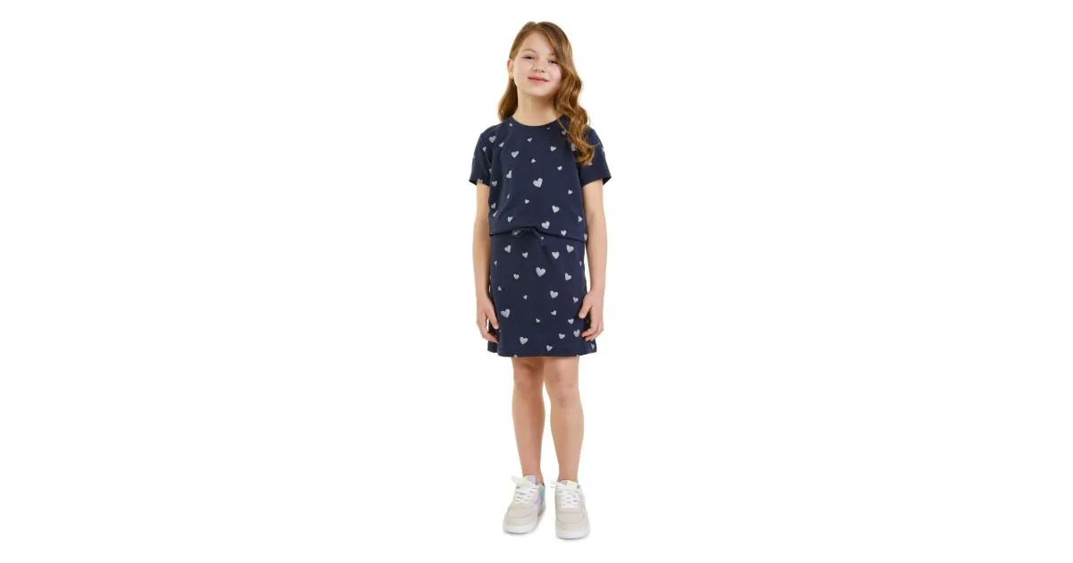 Mädchenkleid WELO SAM 73 blau 152