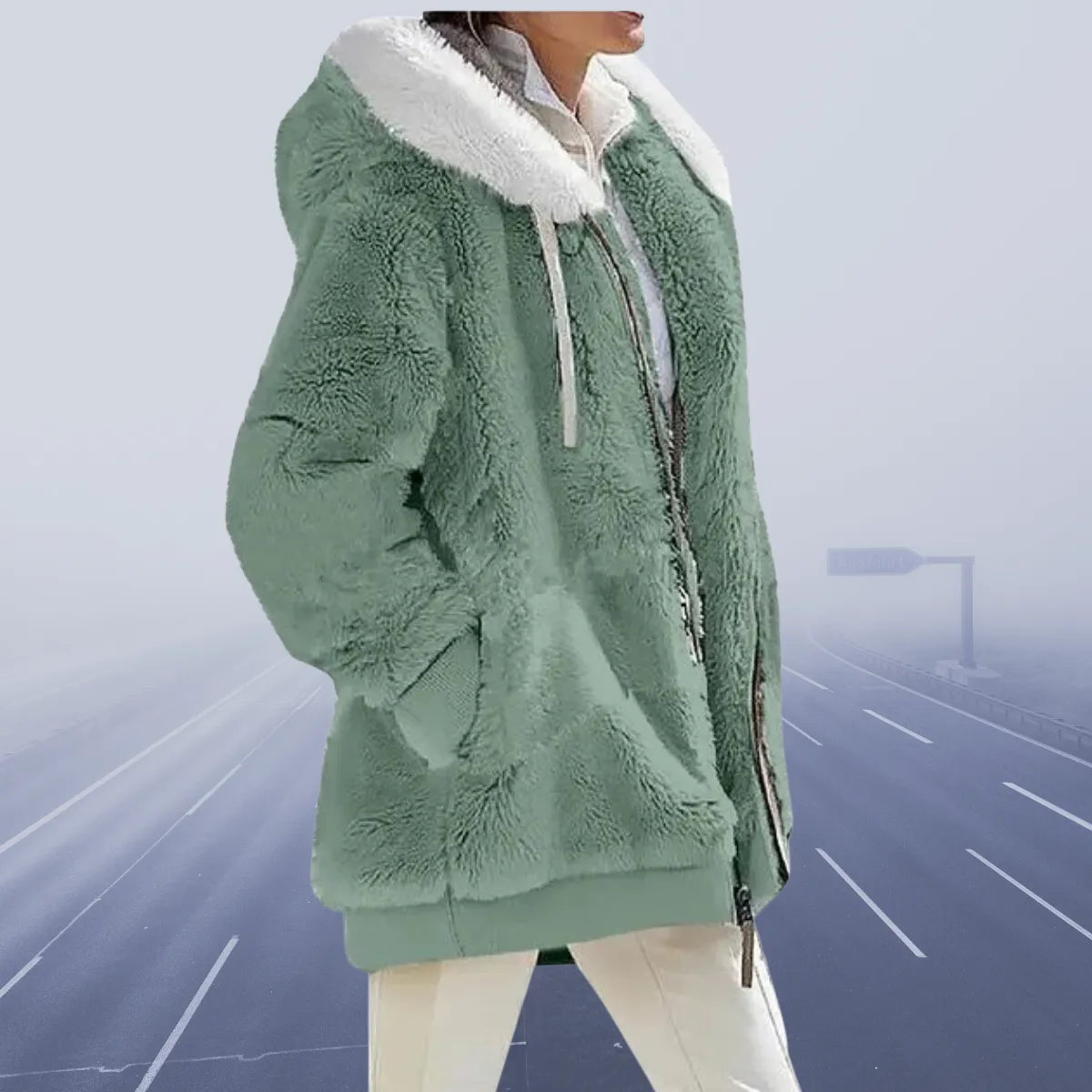 Odette - Fleece-Kapuzenjacke für Alltag & Freizeit