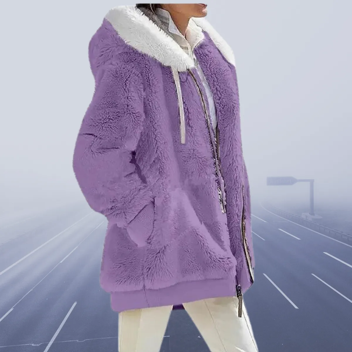 Odette - Fleece-Kapuzenjacke für Alltag & Freizeit