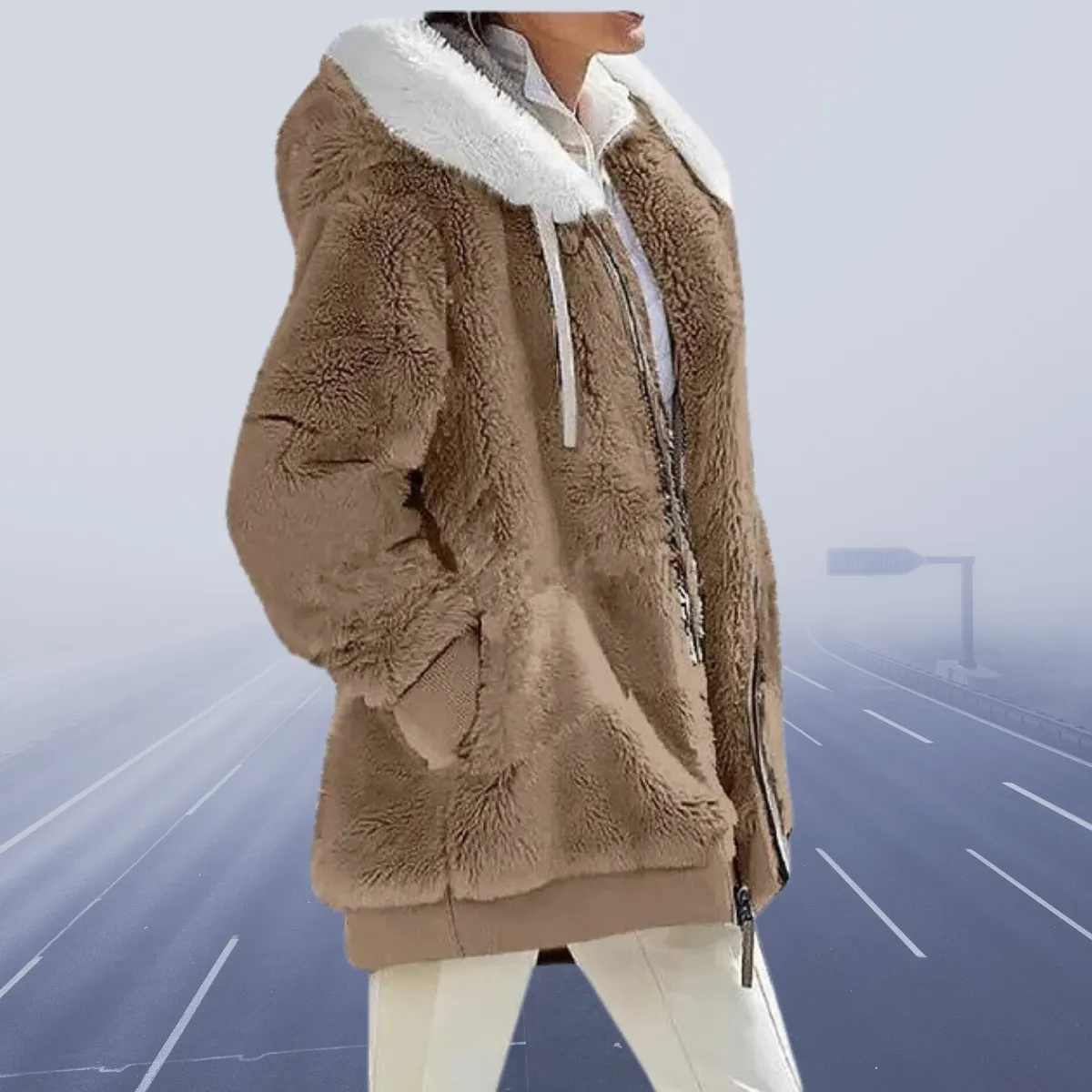 Odette - Fleece-Kapuzenjacke für Alltag & Freizeit