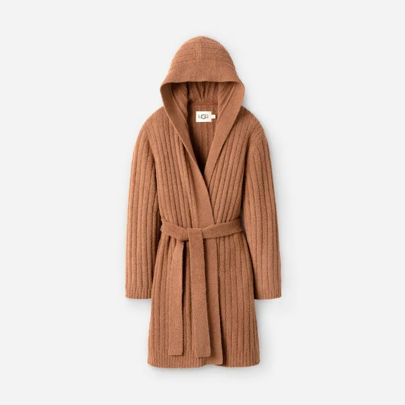 Pullover UGG Ribbed Robe with Hood 1163150-CHE