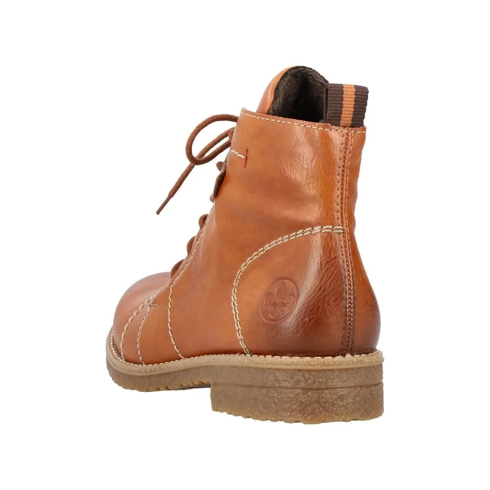 Rieker Antistress Damen Schnürshuh Schnürstiefelette braun S22 73501-24