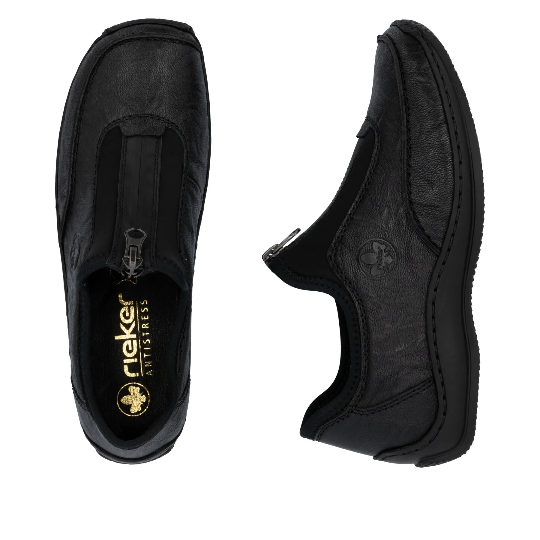 Rieker Damen Slipper mitternachtsschwarz | L1753-00