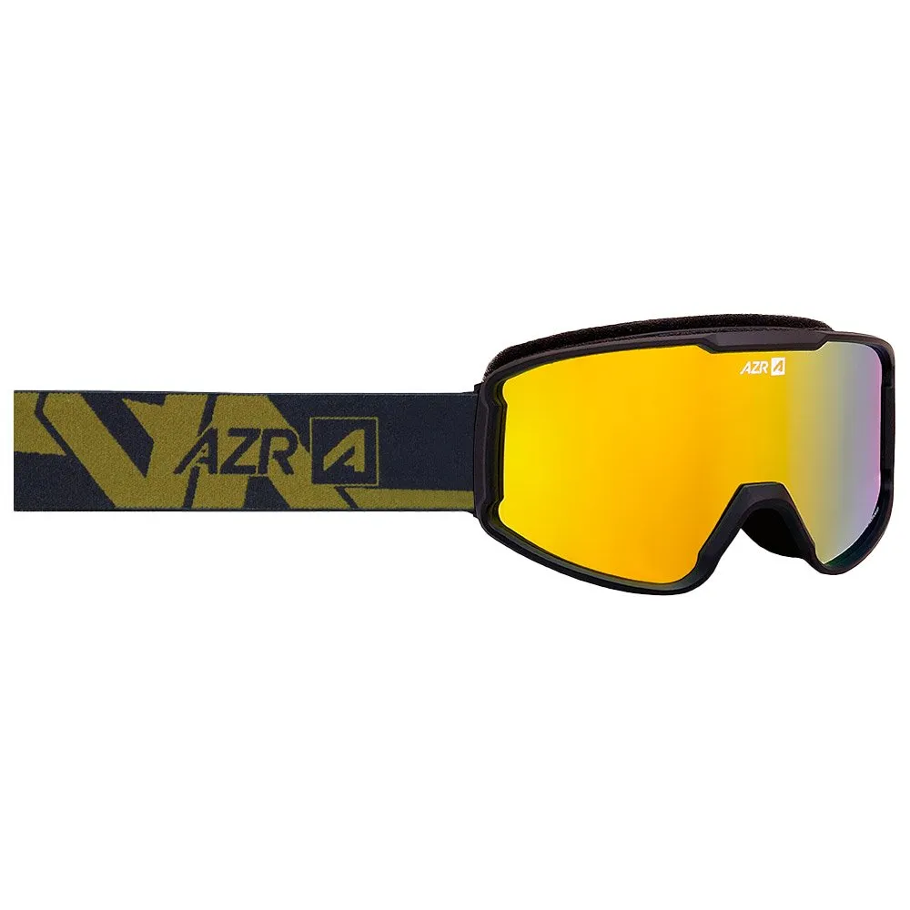 Skibrille AZR ---Track Otg Noire Mate Full Jaune Multicouche