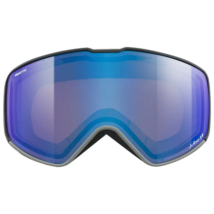 Skibrille Julbo ---Cyrius Noir Reactiv High Mountain Flash Bleu