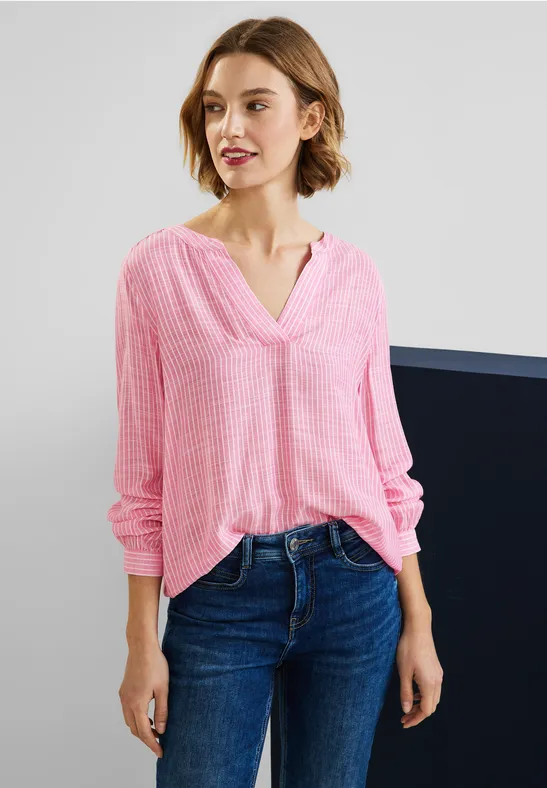 Street One Bluse mit Streifenmuster 