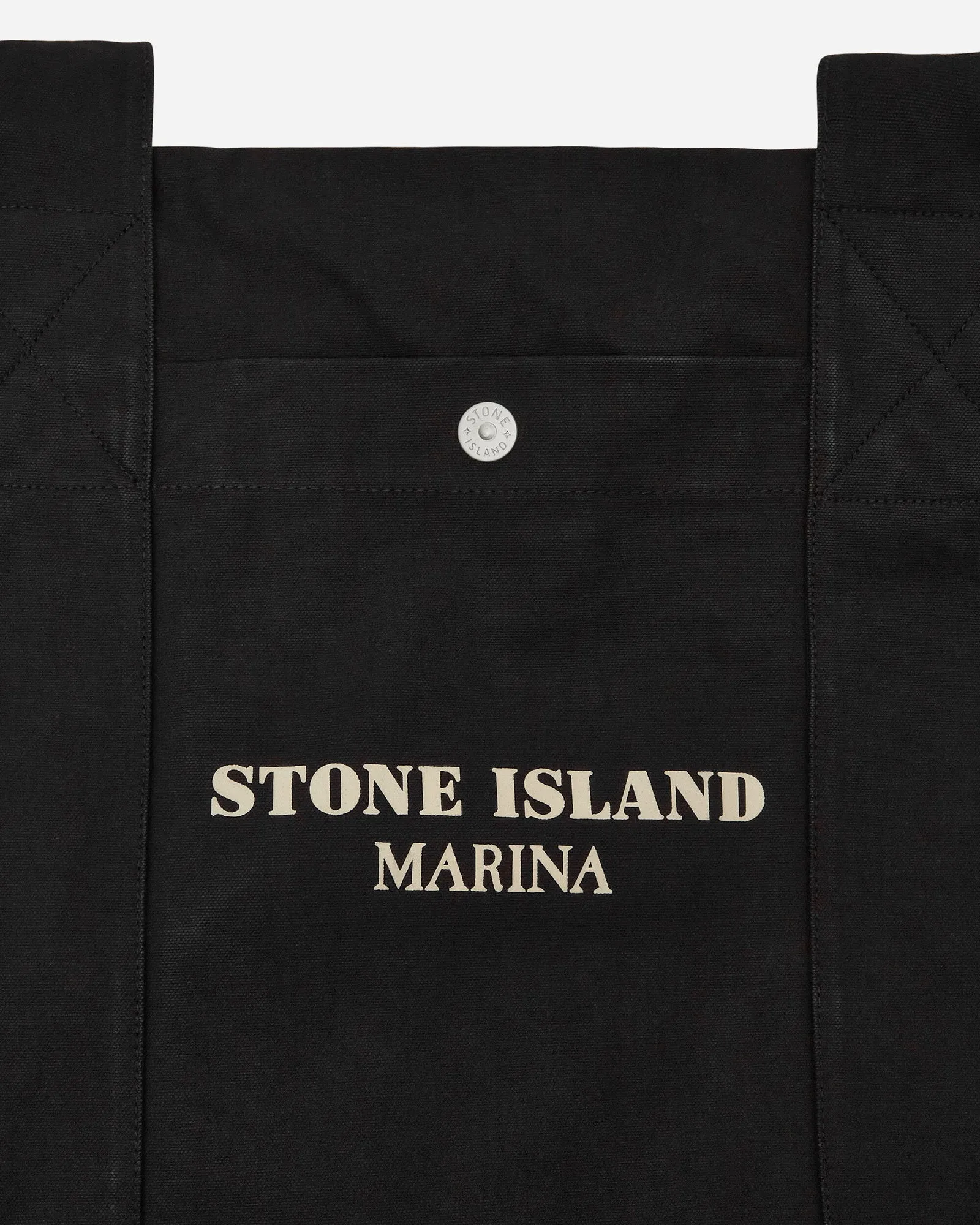Tragetasche Stone Island Marina Plated Cotton Canvas Tote Bag Butter 8115913XD V0035