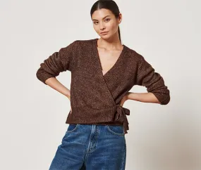 Wickel-Strickjacke