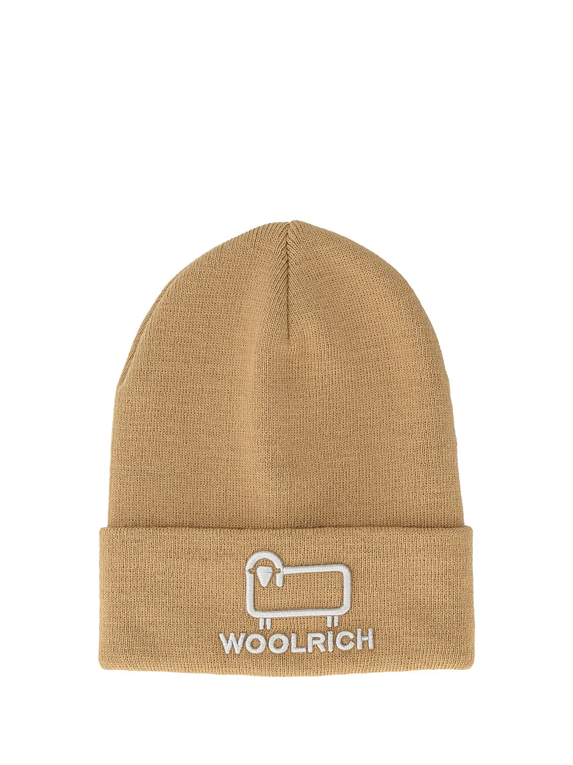 Woolrich beanie Unisex Logo Beige